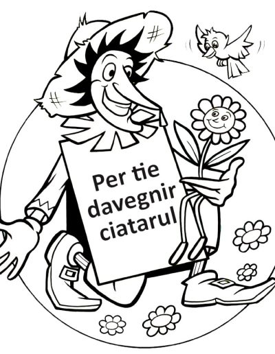 Disegno del Bertol Ciatarul da colorare