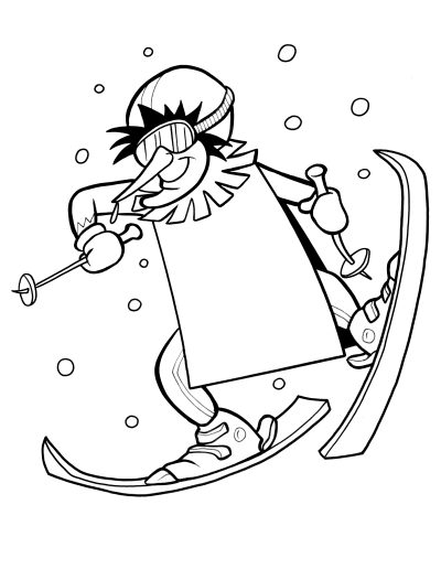 Disegno del Bertol Invernale da colorare